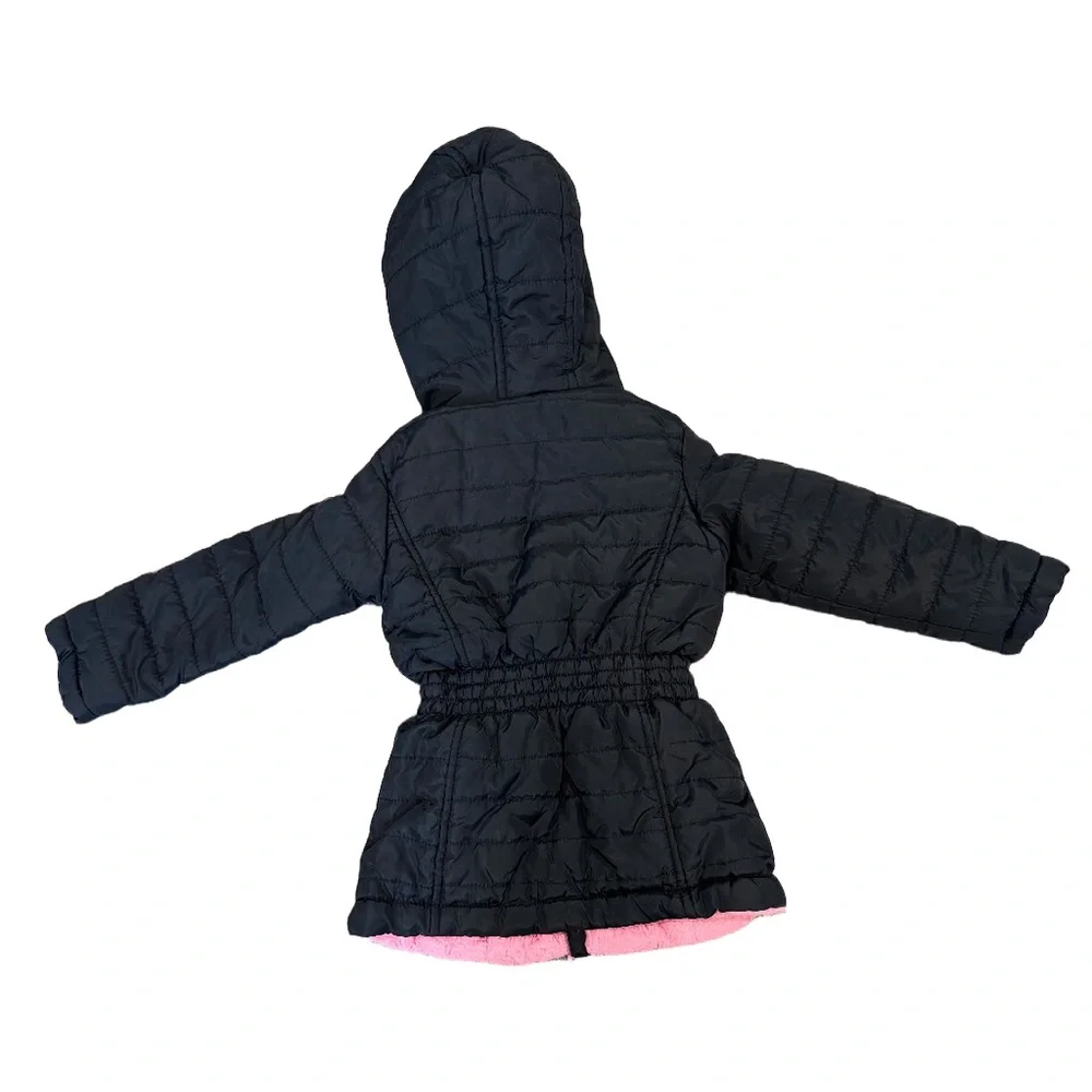 Limited Too Black and Pink Quilted Jacket